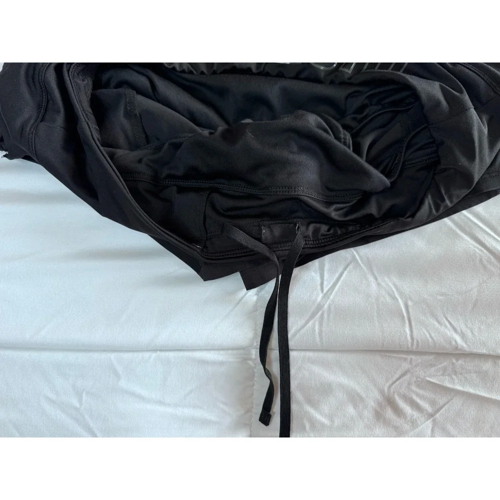Nike Pro Fit Black Just Do It Running Shorts Women Size Medium, Drawstring